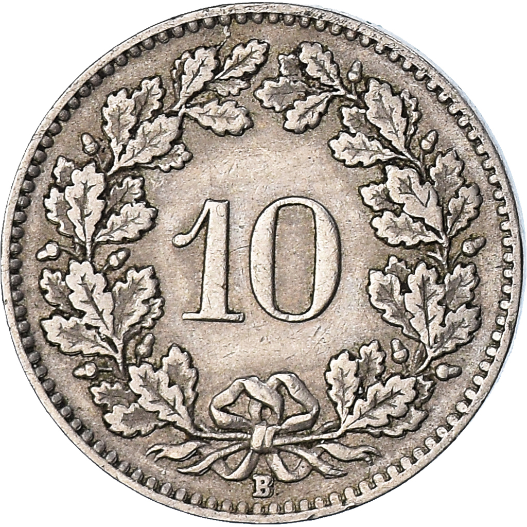 Moneda, Suiza, 10 Rappen, 1921