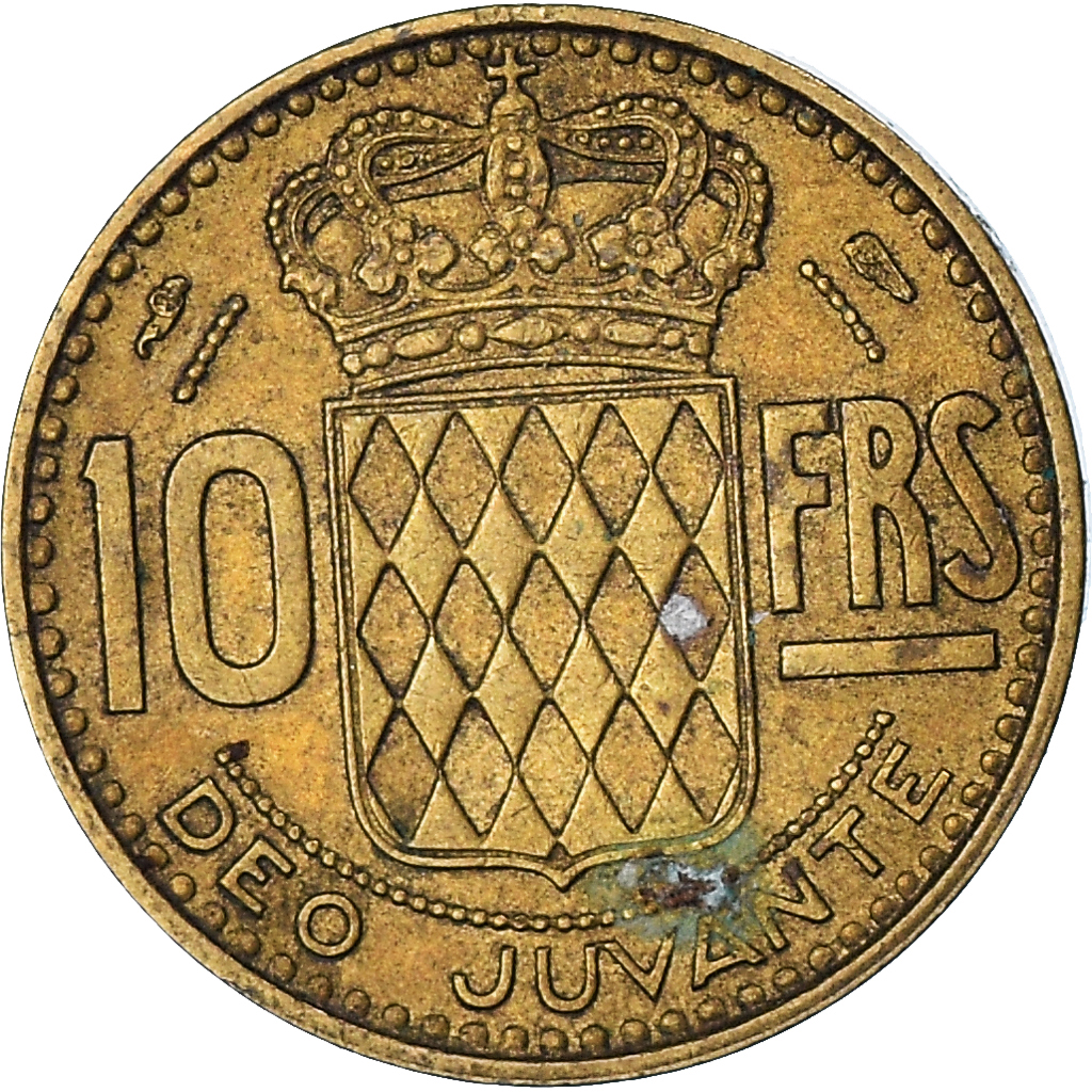 Moneda, Mónaco, 10 Francs, 1950