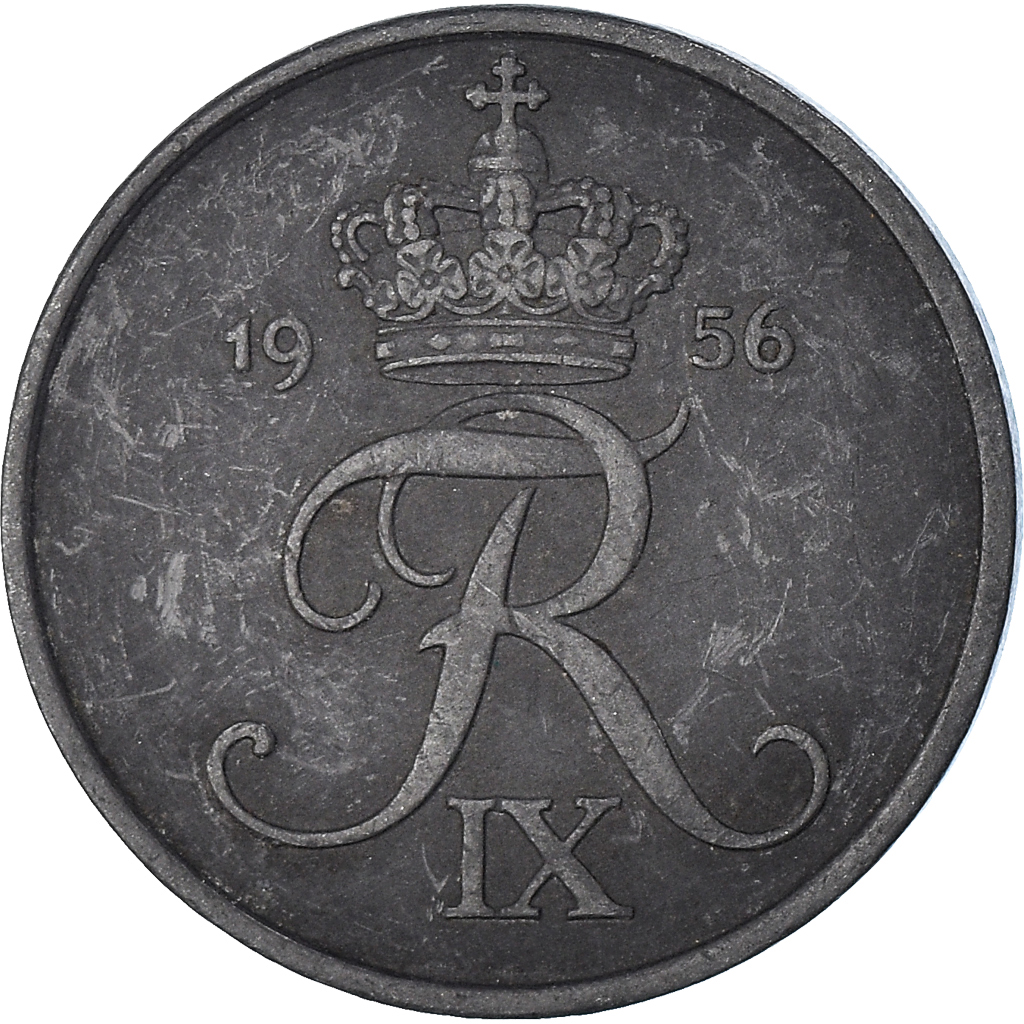 Moneda, Dinamarca, 5 Öre, 1956