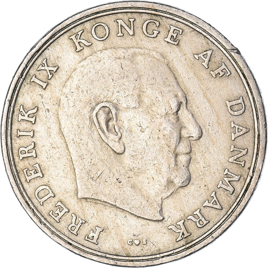 Moneda, Dinamarca, 5 Kroner, 1960