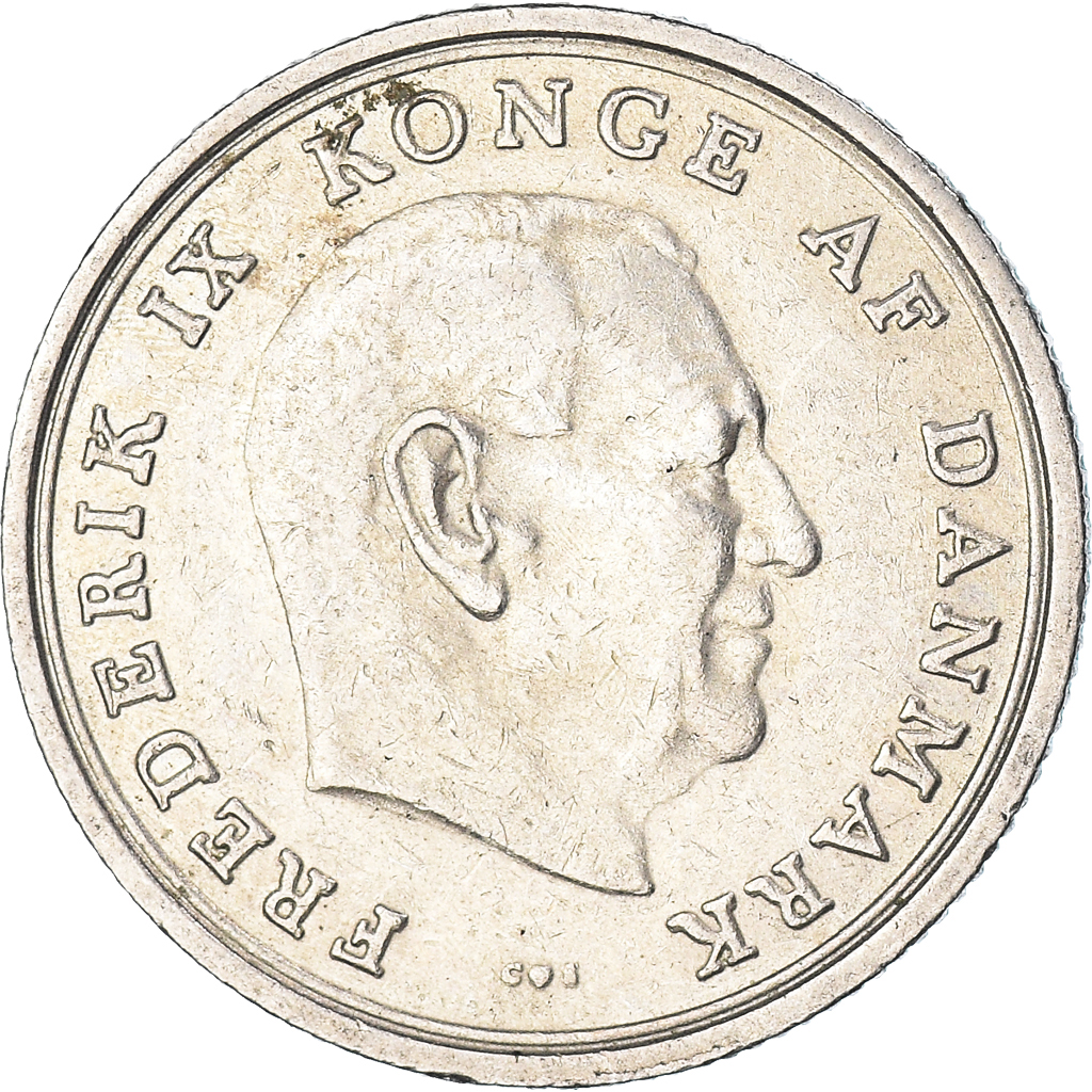 Moneda, Dinamarca, Krone, 1969