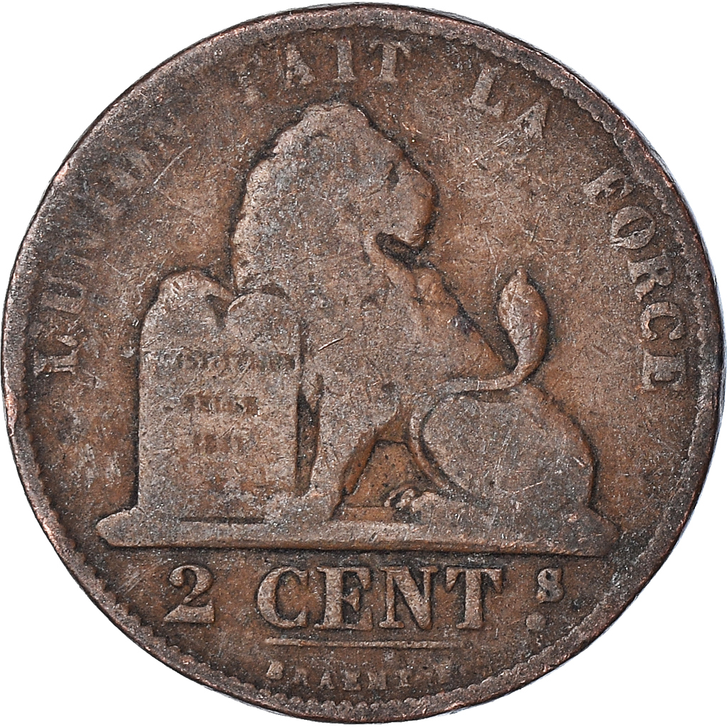 Coin, Belgium, 2 Centimes, 1873