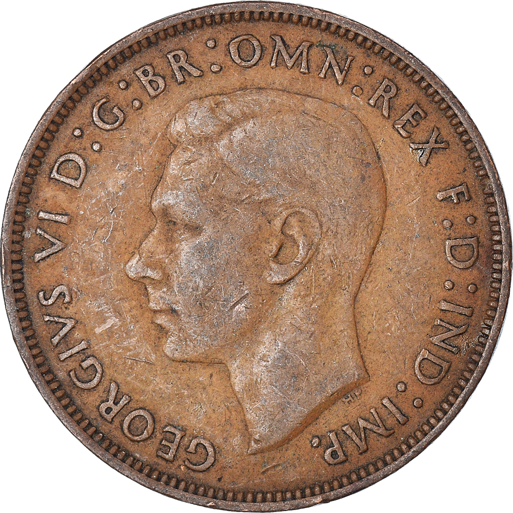 Moneda, Gran Bretaña, Penny, 1944