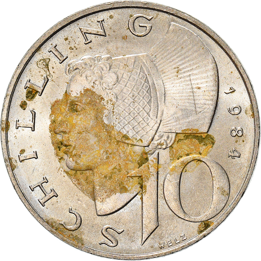 Coin, Austria, 10 Schilling, 1984, , Copper-Nickel Plated Nickel