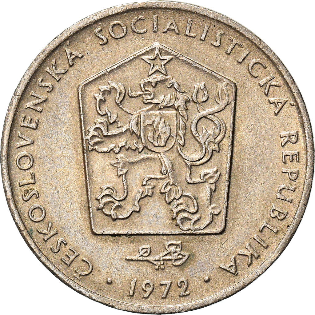 Coin, Czechoslovakia, 2 Koruny, 1972, Santiago, , Copper-nickel, KM:75