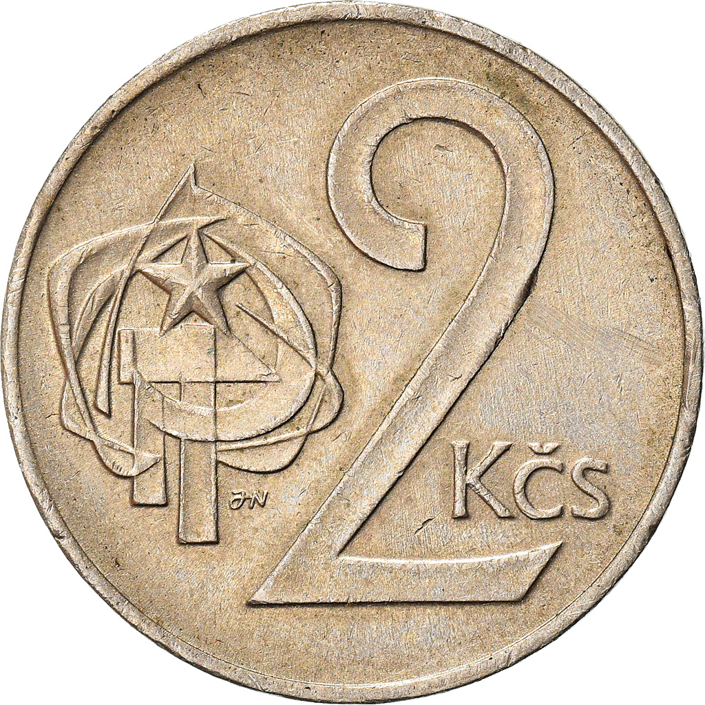 Coin, Czechoslovakia, 2 Koruny, 1972, Santiago, , Copper-nickel, KM:75
