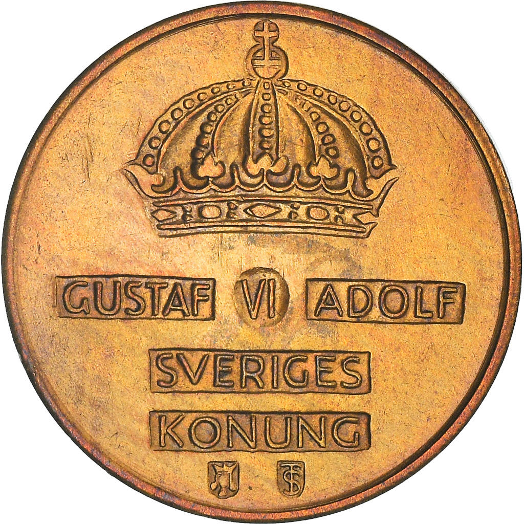 Coin, Sweden, Gustaf VI, 2 Öre, 1960, , Bronze, KM:821