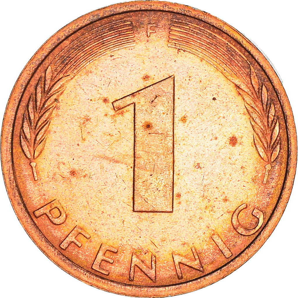 Coin, GERMANY - FEDERAL REPUBLIC, Pfennig, 1974, Stuttgart, , Copper