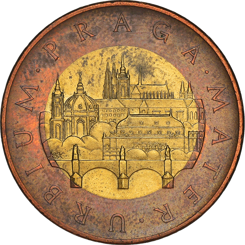 Coin, Czech Republic, 50 Korun, 2019, , Bimétallique : centre en acier