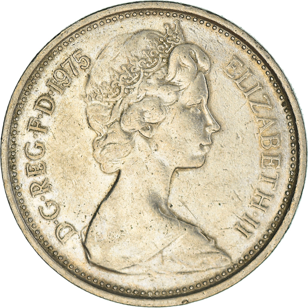 Moneda, Gran Bretaña, George VI, 5 New Pence, 1947, MBC, Cobre - níquel