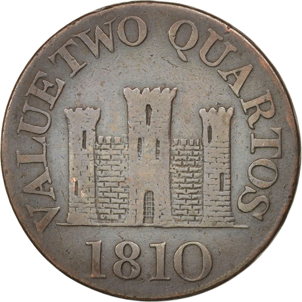 Coin, Gibraltar, 2 Quartos, 1810, , Copper, KM:Tn4.2