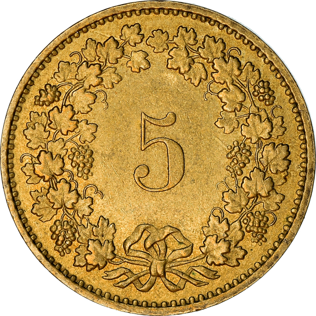 Moneda, Suiza, 5 Rappen, 1982, Bern, MBC, Aluminio - bronce, KM:26c