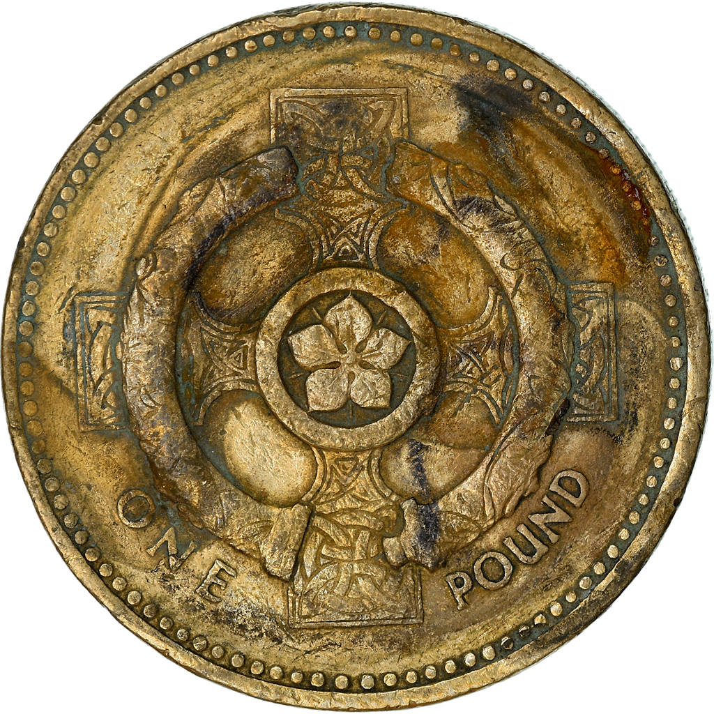 Coin, Great Britain, Elizabeth II, Pound, 1996, , Nickel-brass, KM:972