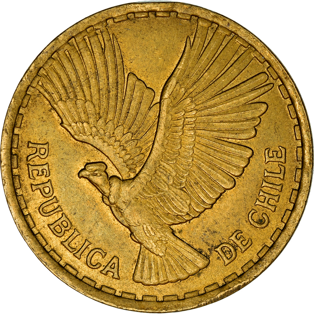 [#951901] Münze, Chile, 10 Centesimos, 1969, Santiago, VZ, Aluminum-Bronze, KM:1