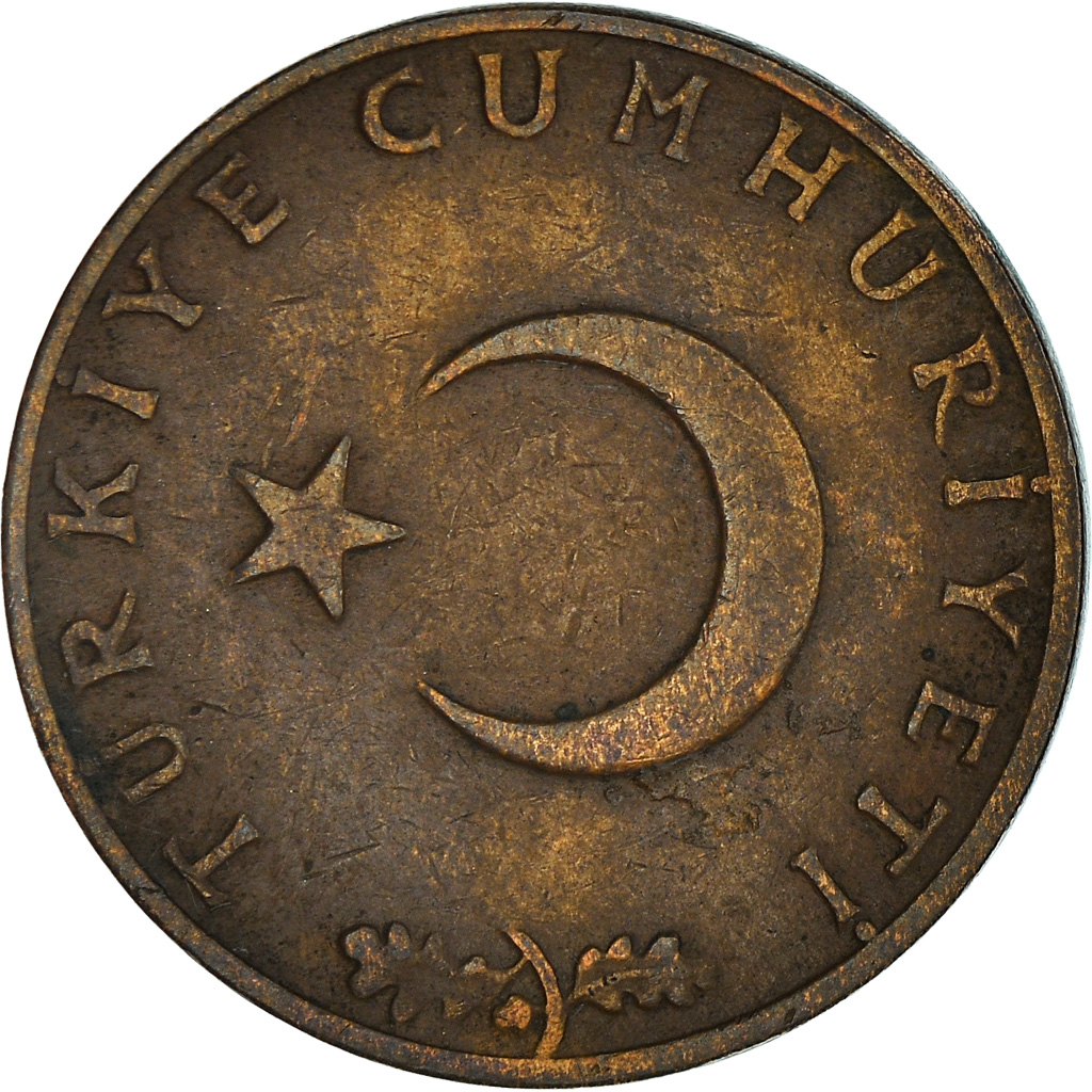 Moneda, Turquía, 10 Kurus, 1964, MBC, Bronce, KM:891.1