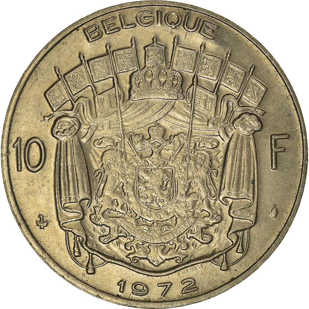 Coin, Belgium, 10 Francs, 10 Frank, 1972, Brussels, , Nickel, KM:155.1