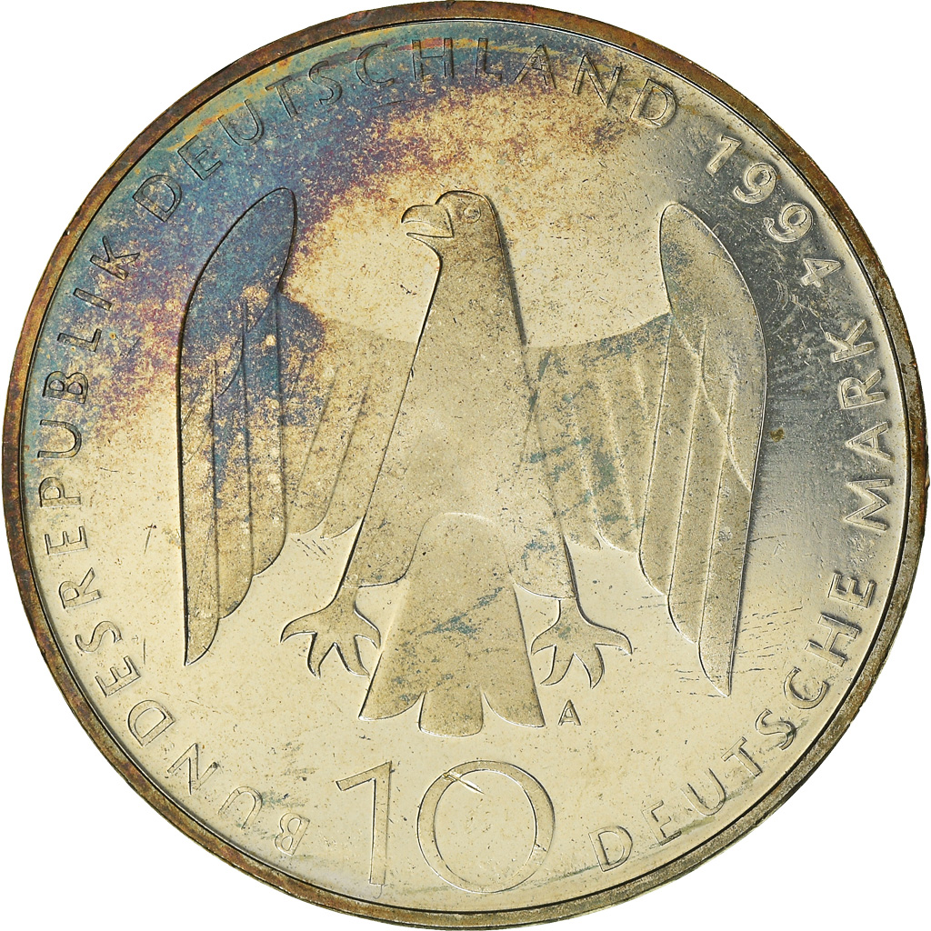 Coin, GERMANY - FEDERAL REPUBLIC, 10 Mark, 1994, Berlin, Germany, 