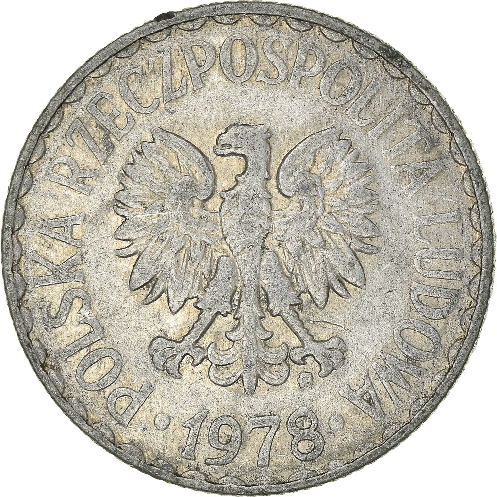 Coin, Poland, Zloty, 1978, Warsaw, , Aluminum, KM:49.1