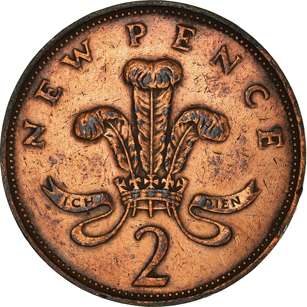 Coin, Great Britain, Elizabeth II, 2 New Pence, 1971, , Bronze, KM:916