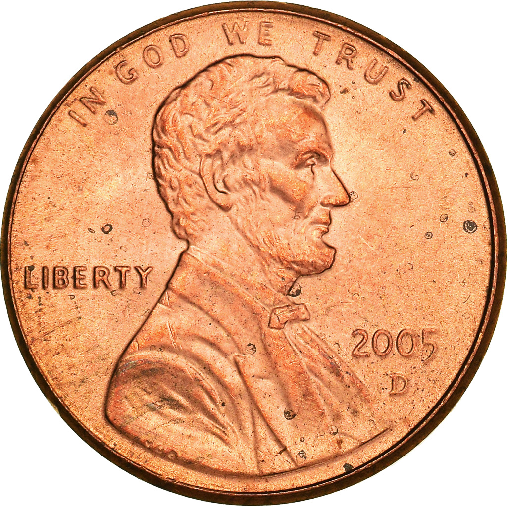 Moneda, Estados Unidos, Lincoln Cent, Cent, 2005, U.S. Mint, Denver, MBC+, Cobre