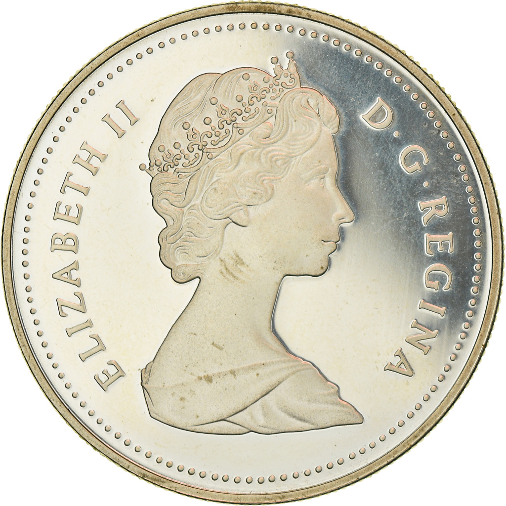 Coin, Canada, Elizabeth II, Saint-Maurice Ironworks, Dollar, 1988, Royal