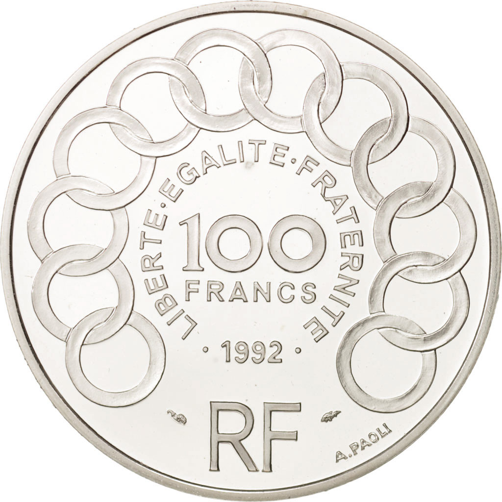 Coin, France, 100 Francs-15 Ecus, 1992, Paris, , Silver, KM:1012