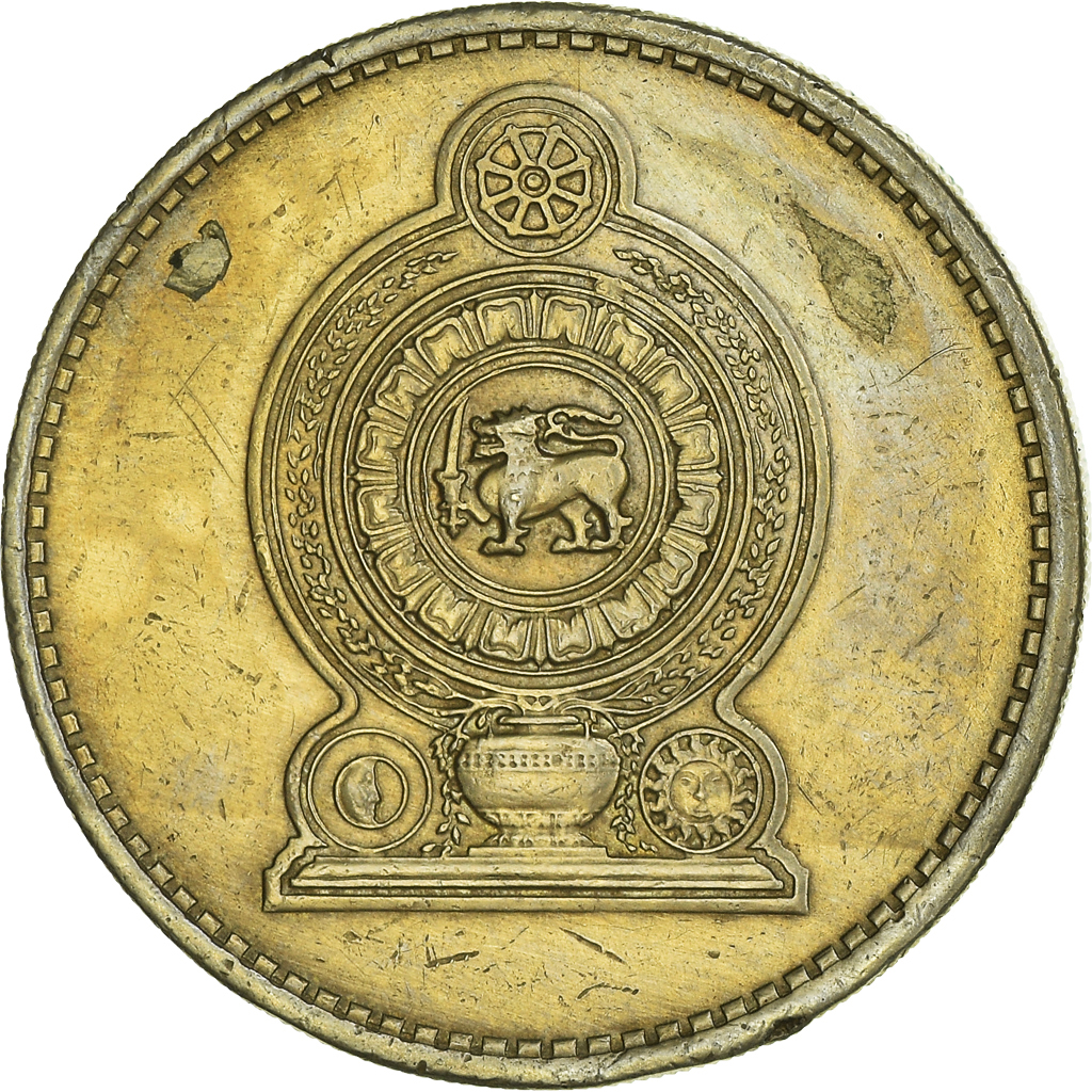 Moneda, Sri Lanka, 5 Rupees, 2002, MBC, Níquel - latón, KM:148.2