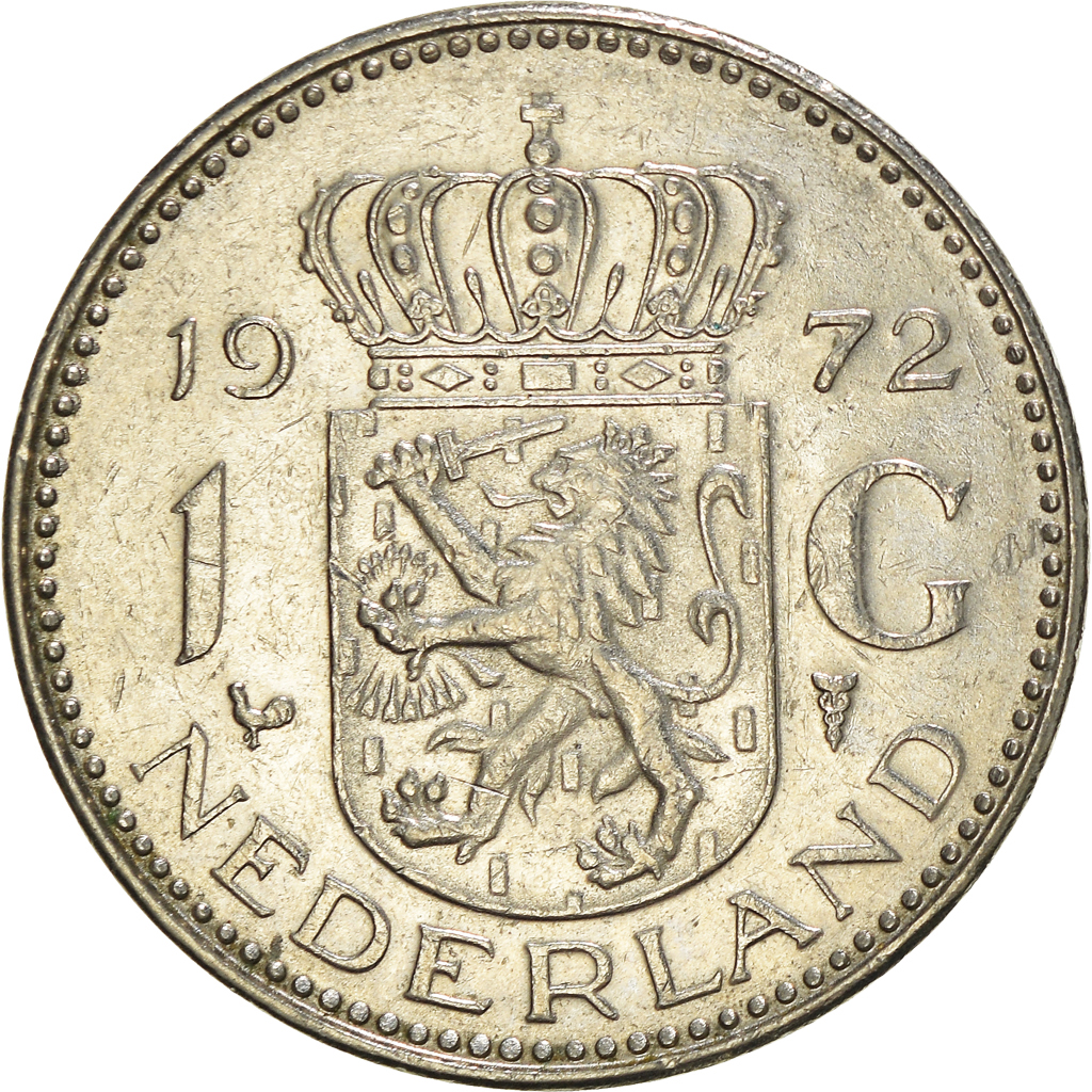 Coin, Netherlands, Gulden, 1972, , Nickel, KM:184a