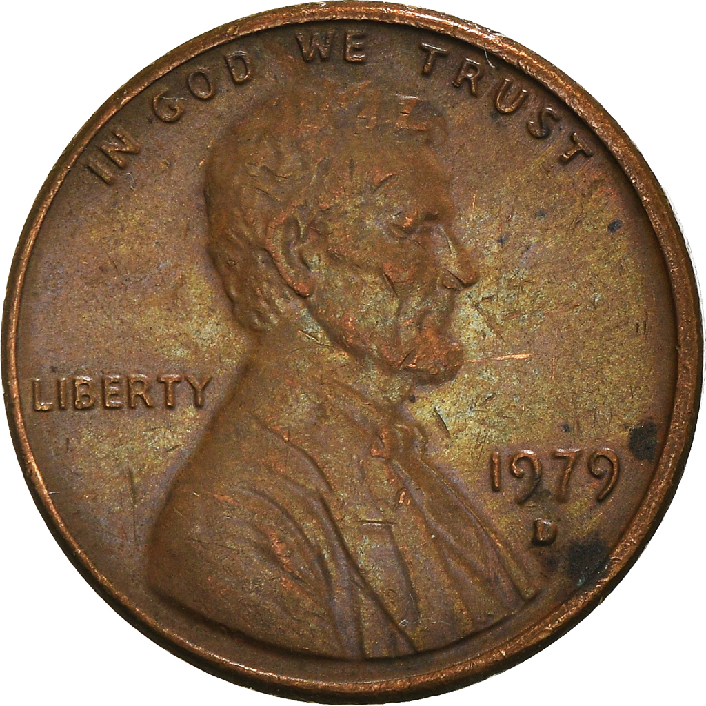 Moneda, Estados Unidos, Lincoln Cent, Cent, 1979, U.S. Mint, Denver, BC+