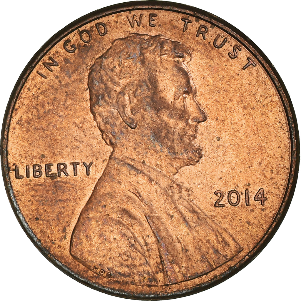 Moneda, Estados Unidos, Lincoln - Shield Reverse, Cent, 2014, U.S. Mint