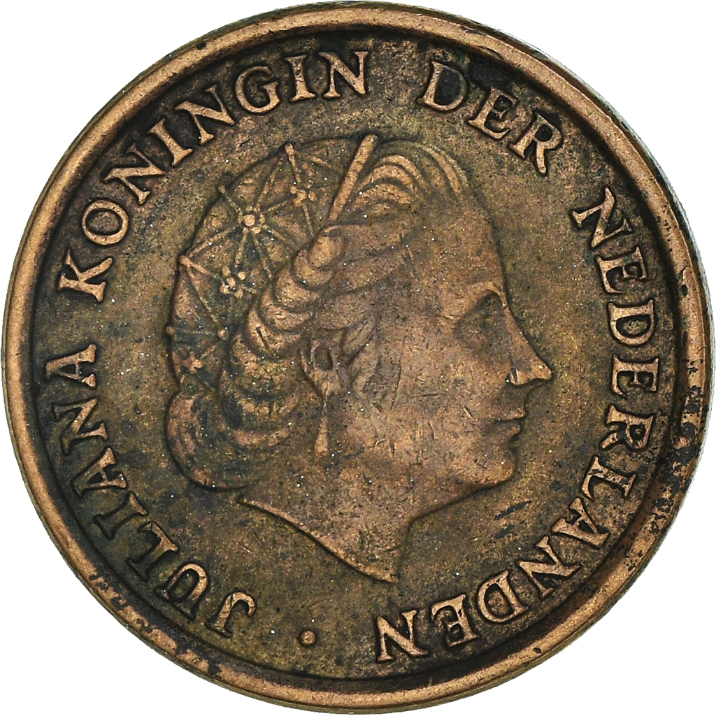 Coin, Netherlands, Juliana, Cent, 1955, , Bronze, KM:180