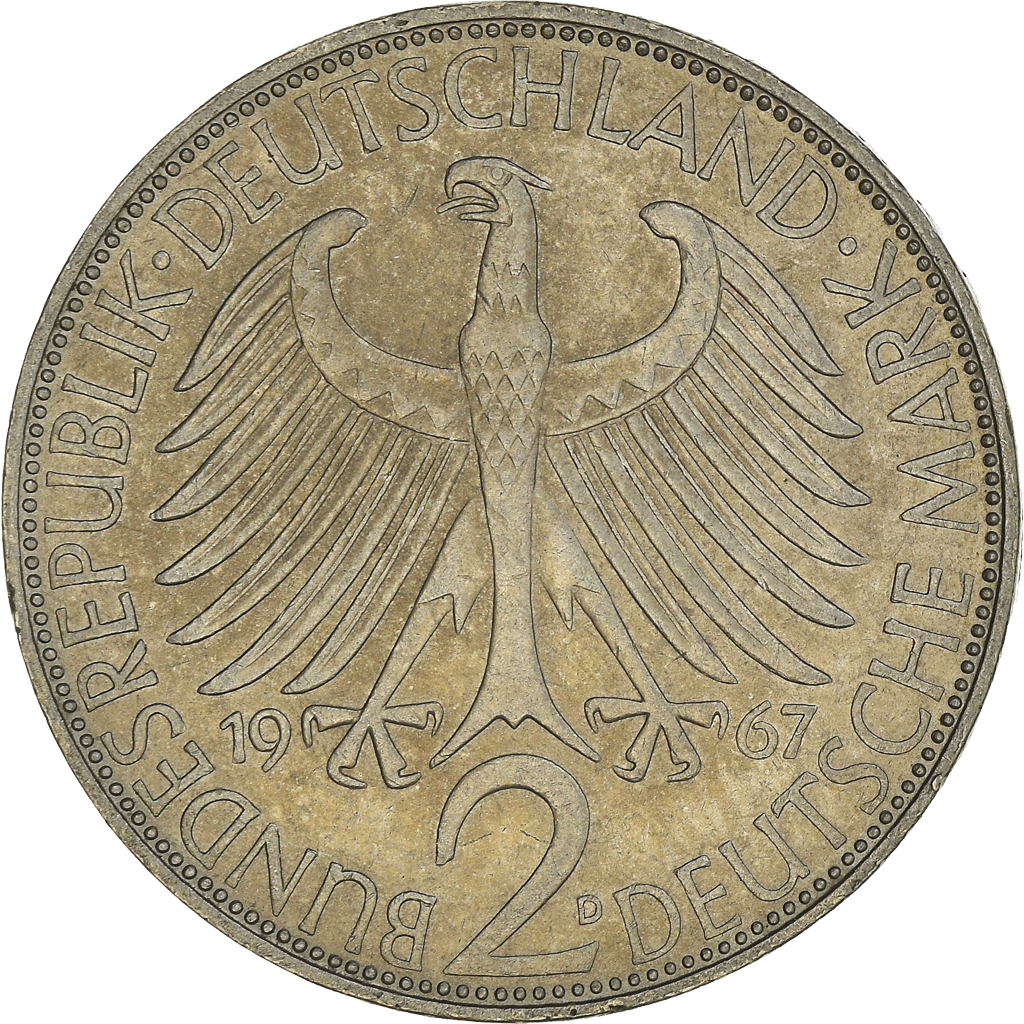 Coin, GERMANY - FEDERAL REPUBLIC, 2 Mark, 1967, Munich, 