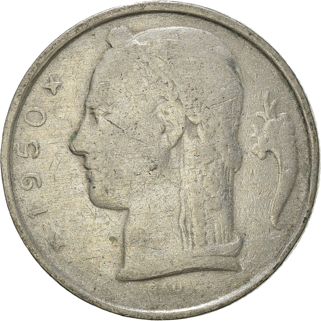Coin, Belgium, 5 Francs, 5 Frank, 1950, , Copper-nickel, KM:135.1