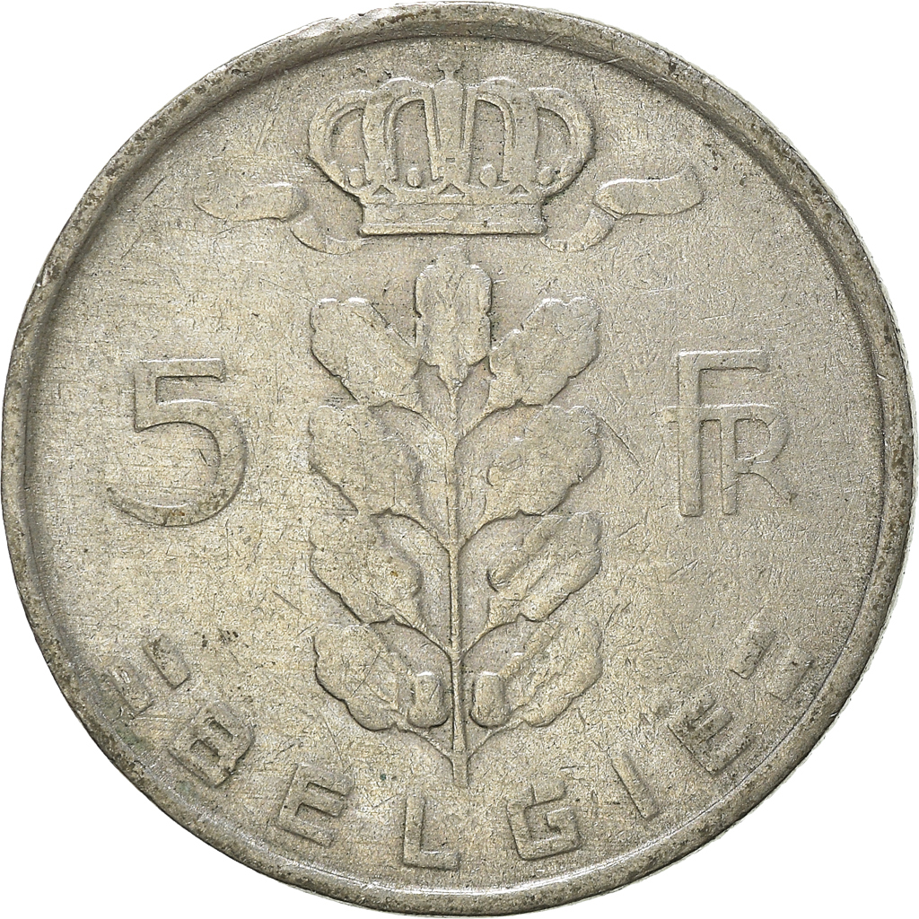 Coin, Belgium, 5 Francs, 5 Frank, 1950, , Copper-nickel, KM:135.1