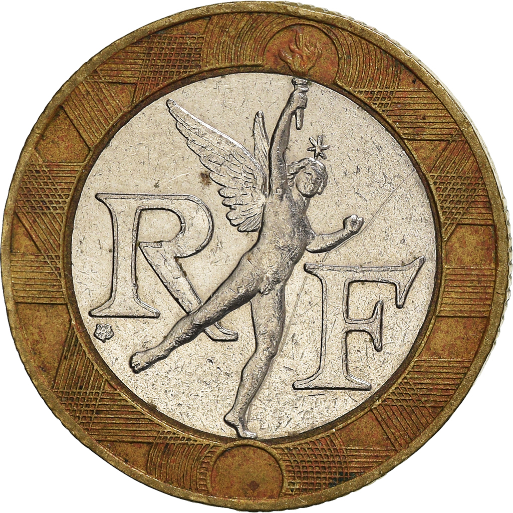 Coin, France, Génie, 10 Francs, 1989, , Bi-Metallic, KM:964.1
