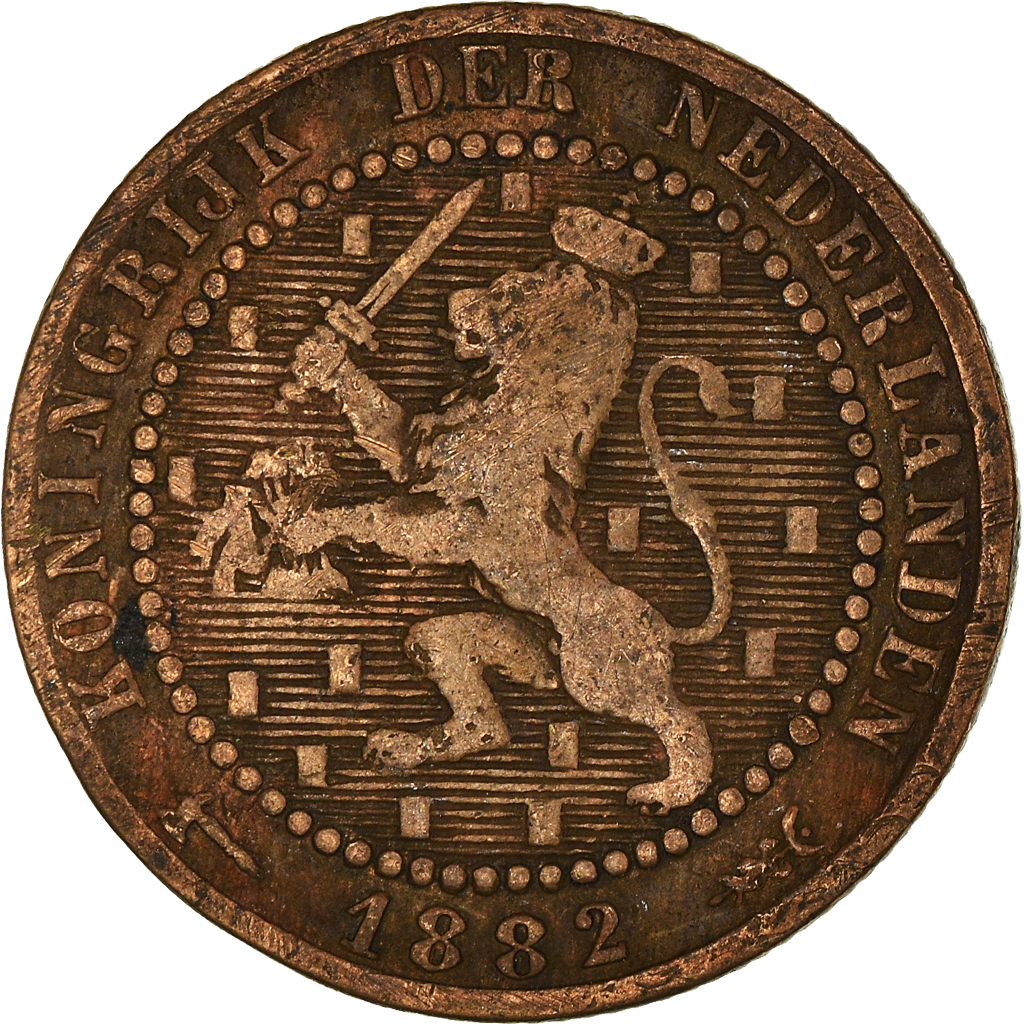 Coin, Netherlands, William III, Cent, 1882, , Bronze, KM:107.1