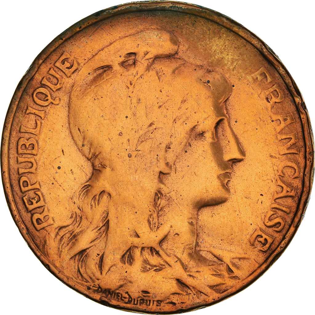 Moneda, Francia, Dupuis, 10 Centimes, 1912, Paris, BC, Bronce, KM:843