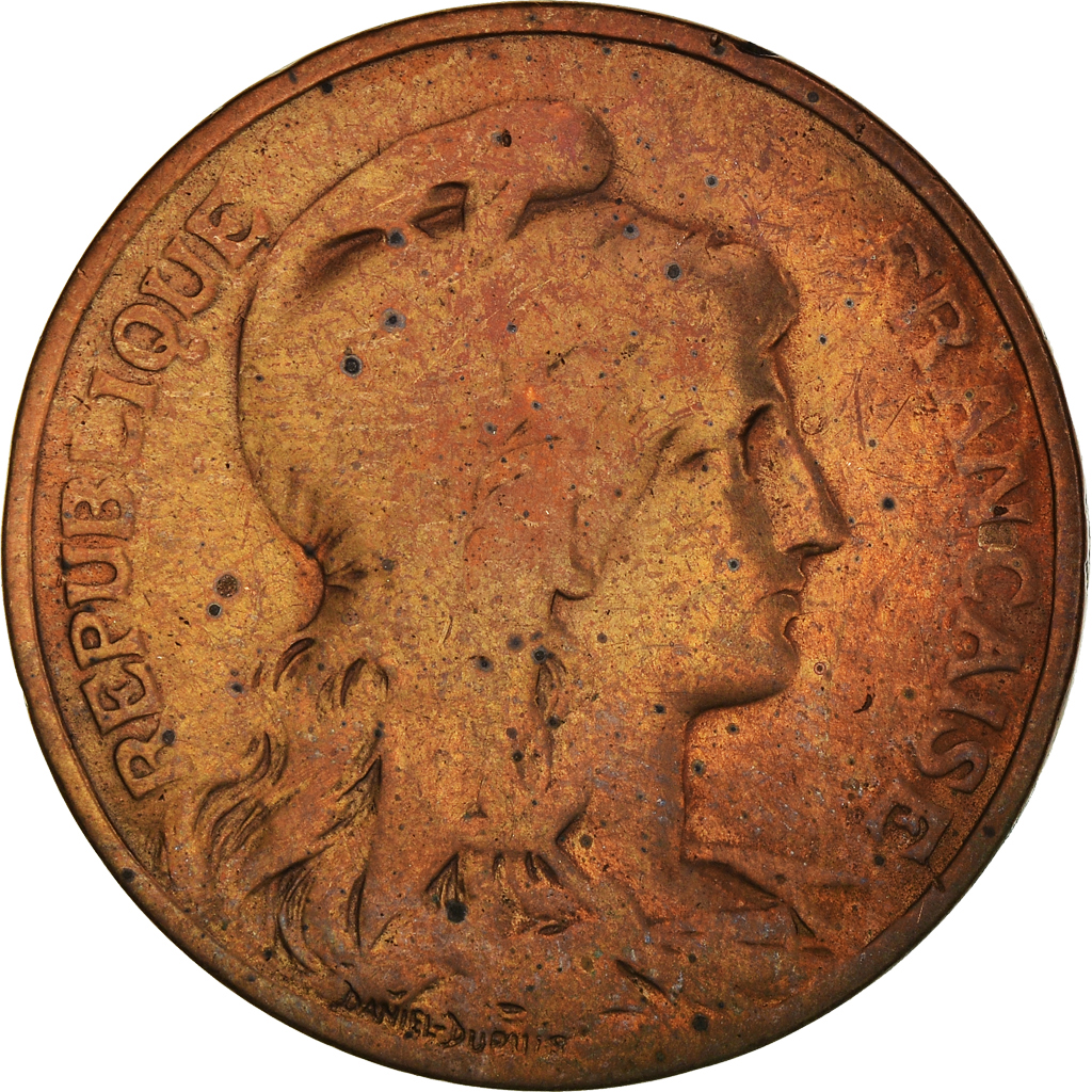 Moneda, Francia, Dupuis, 10 Centimes, 1904, Paris, BC, Bronce, KM:843