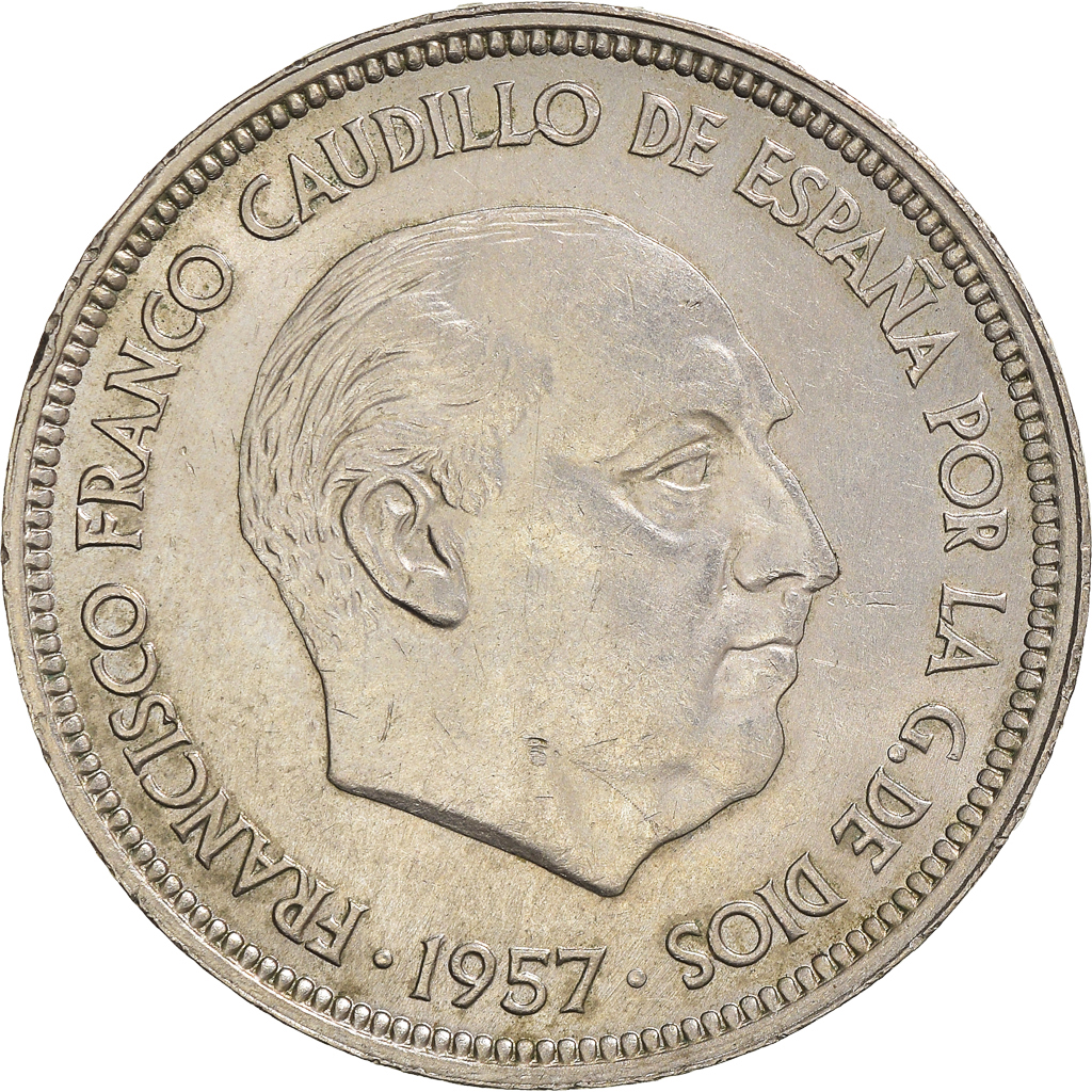 Moneda, España, 50 Pesetas, 1960, MBC, Cobre - níquel, KM:788