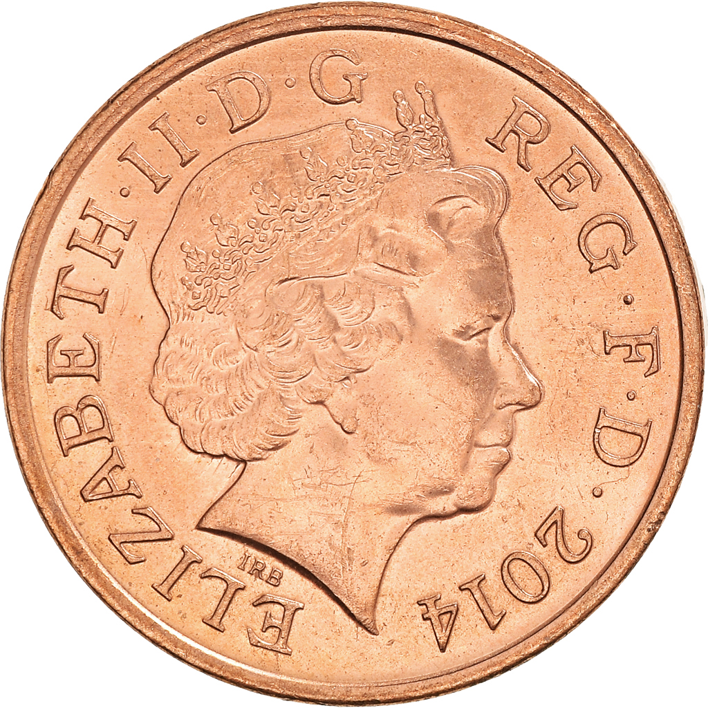 Moneda, Gran Bretaña, Elizabeth II, Penny, 2014, EBC, Cobre chapado en acero