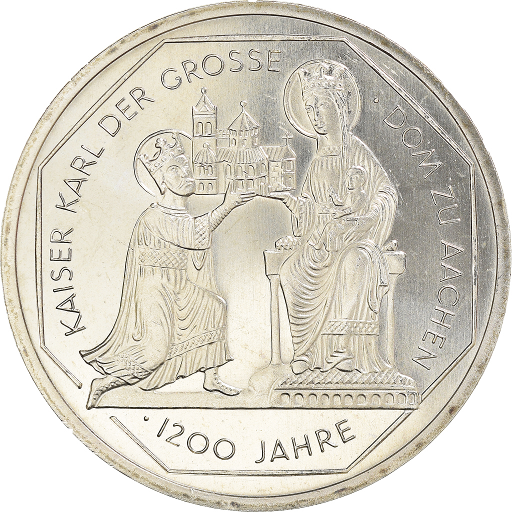 Coin, GERMANY - FEDERAL REPUBLIC, 10 Mark, 2000, Karlsruhe, BE, 