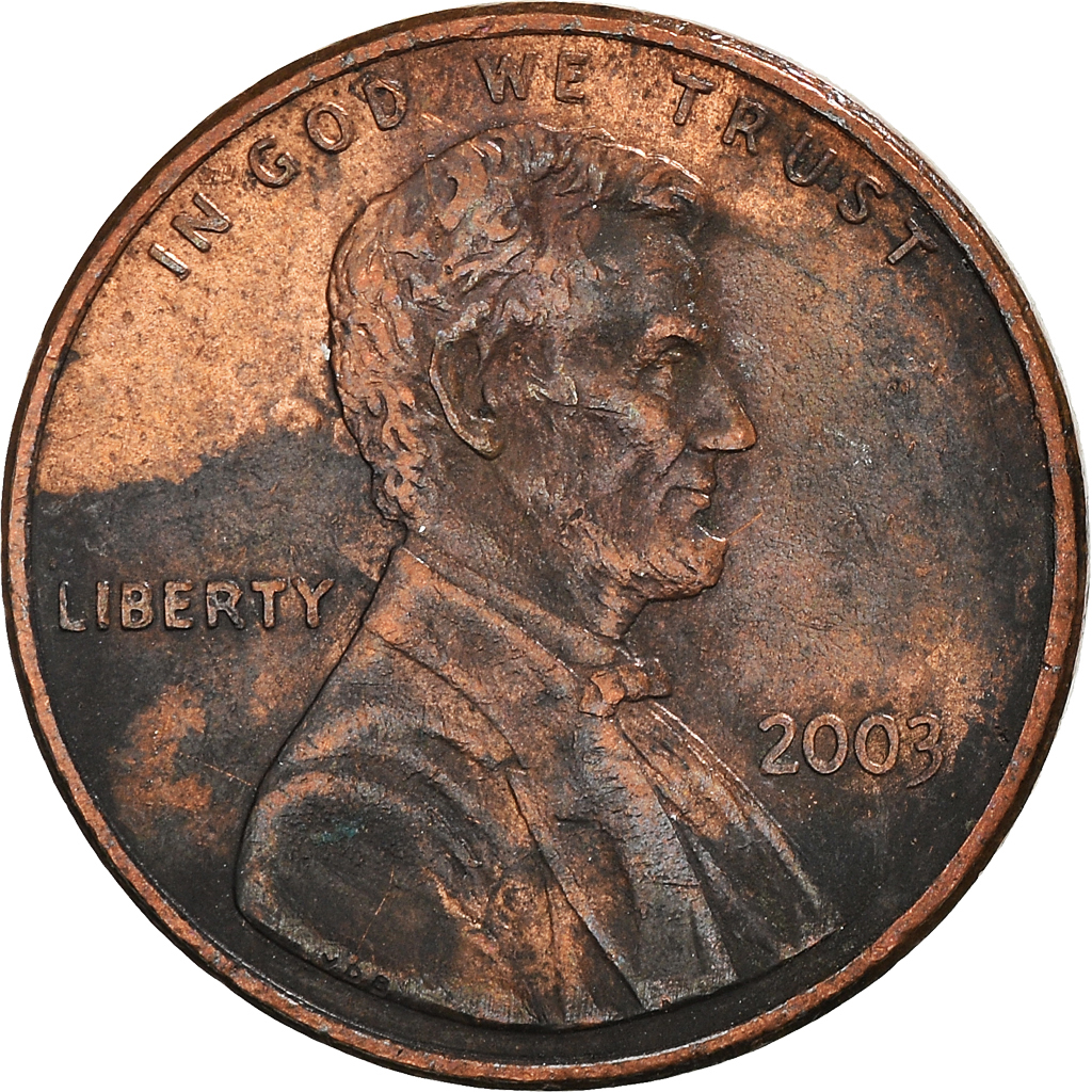Moneda, Estados Unidos, Lincoln Cent, Cent, 2003, U.S. Mint, Philadelphia, BC+