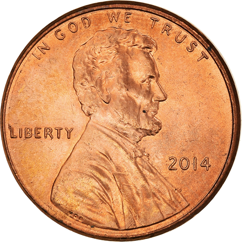 Moneda, Estados Unidos, Cent, 2014, U.S. Mint, EBC, Cobre chapado en cinc