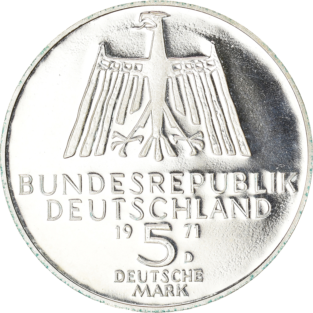 Coin, GERMANY - FEDERAL REPUBLIC, 500th Anniversary - Birth of Albrecht D, 5
