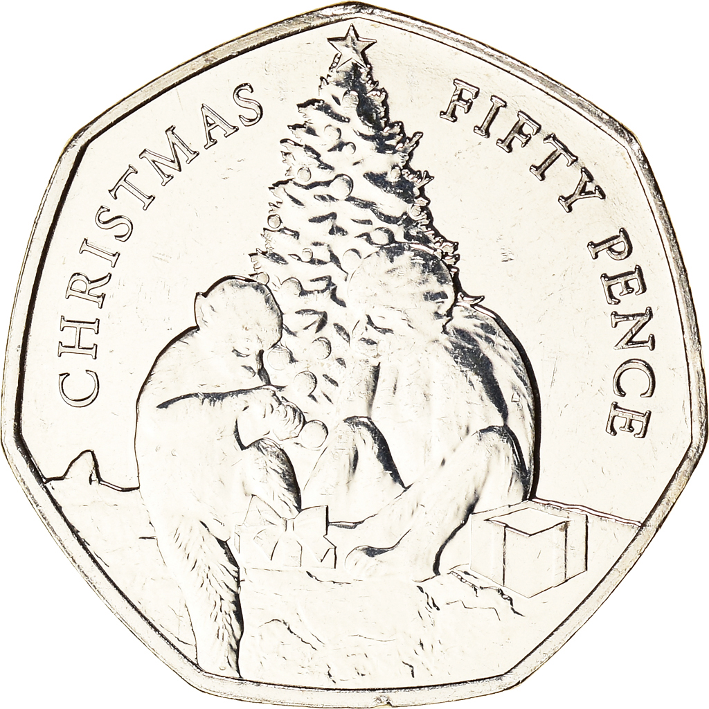 Coin, Gibraltar, Christmas, 50 Pence, 2021, , Cupro Nickel, KM:New