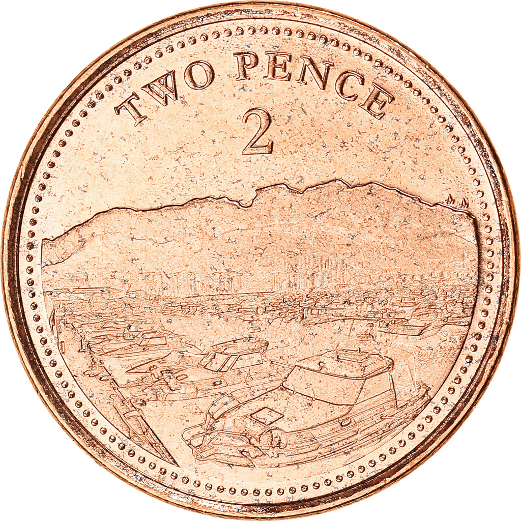 Coin, Gibraltar, 2 Pence, 2020, Pobjoy Mint, , Acier plaqué cuivre