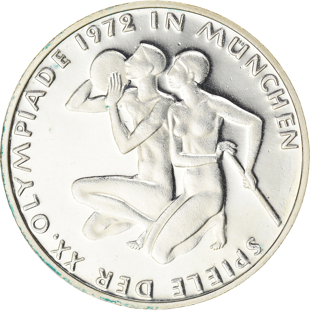 Coin, GERMANY - FEDERAL REPUBLIC, 10 Mark, 1972, Stuttgart, BE, , Silver