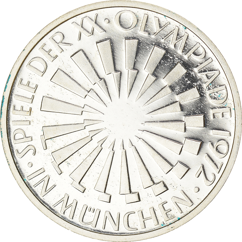 Coin, GERMANY - FEDERAL REPUBLIC, 10 Mark, 1972, Stuttgart, BE, , Silver