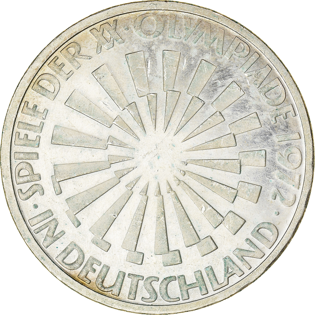Coin, GERMANY - FEDERAL REPUBLIC, 10 Mark, 1972, Stuttgart, , Silver