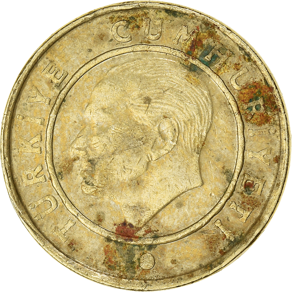Moneda, Turquía, 10 Kurus, 2009, BC+, Latón, KM:1241